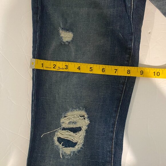 J Brand Ellis Villain Distressed Ripped Women's Denim Jeans with raw hem-size 26 - Picture 15 of 16